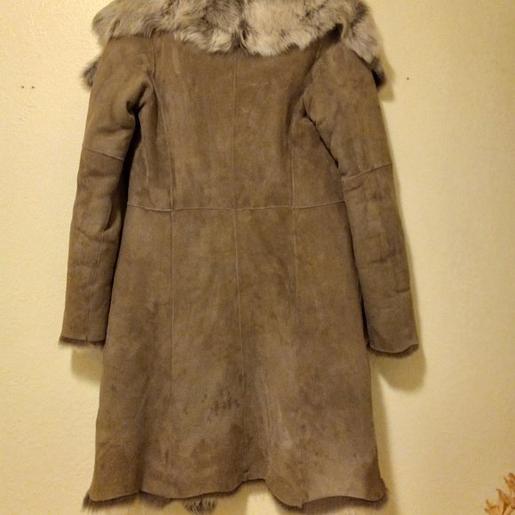 Reversible Toscano Shearling Genuine Sheepskin Coat Luxury Warmth Boho Luxury - Picture 10 of 16